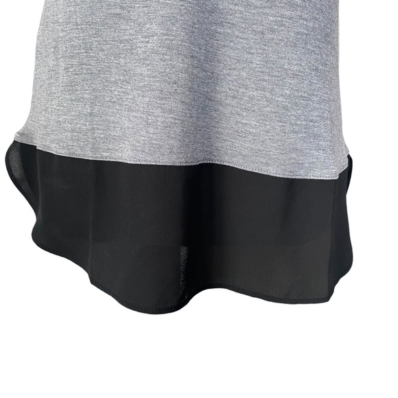 Loft NEW Black and Grey Sleeveless Tank Blouse Petite Small - Picture 2 of 14